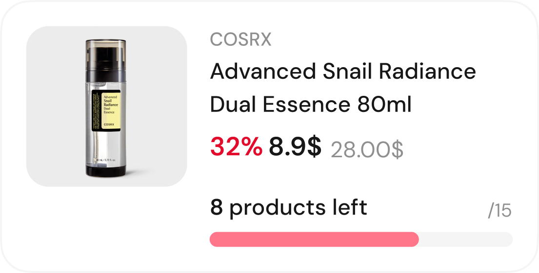 COSRX Advanced Snail Radiance Dual Essence
